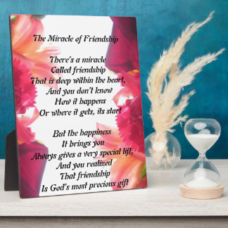 Plaque Miracle of Friendship