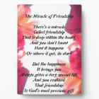 Plaque Miracle of Friendship
