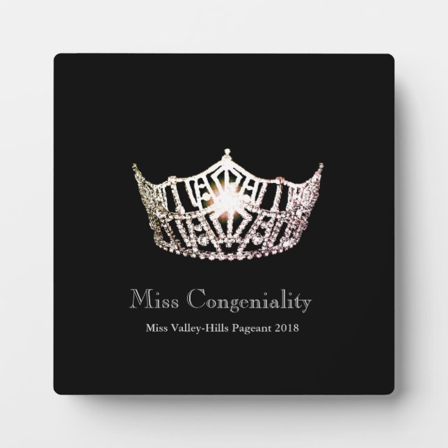 Plaque Miss America Silver Crown Awards (Devant)
