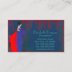 Plaque Moon Fashion ~ Carte de visite