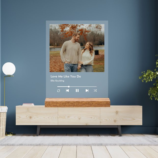 Plaque musicale personnalisée de style Spotify (Custom Spotify Style Music Plaque Acrylic Sign)
