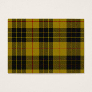 Plaque noire jaune tartan MacLeod