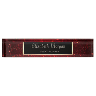 Plaque nominative de bureau élégante et stylée ave