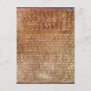 Plaque of Darius I  550-500 BC Postcard