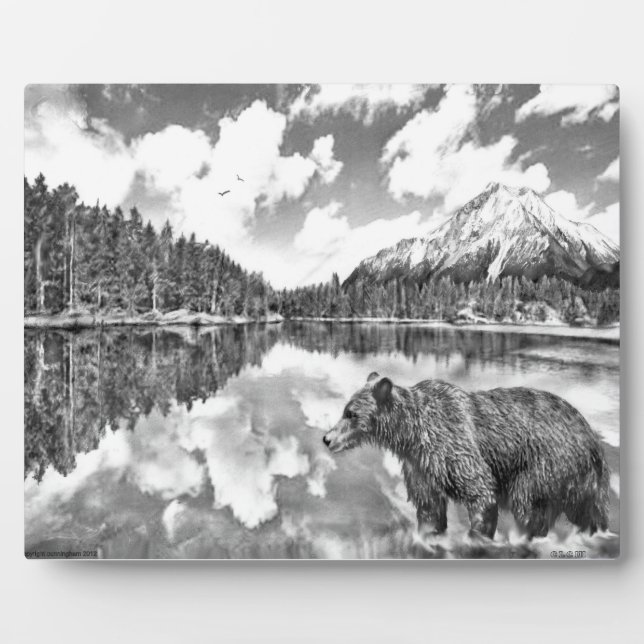 Plaque Ours et Mouintains (Devant)