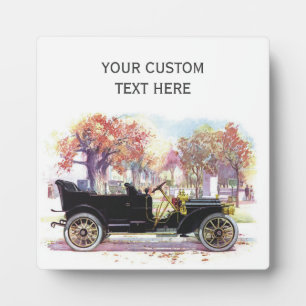 Plaque personnalisée de la voiture Vintage