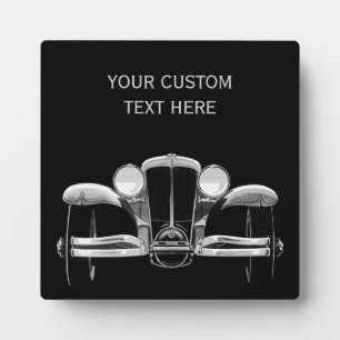 Plaque personnalisée de la voiture Vintage