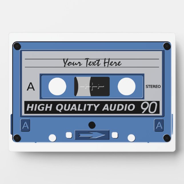 Plaque personnalisée sur bande de cassettes (Devant)