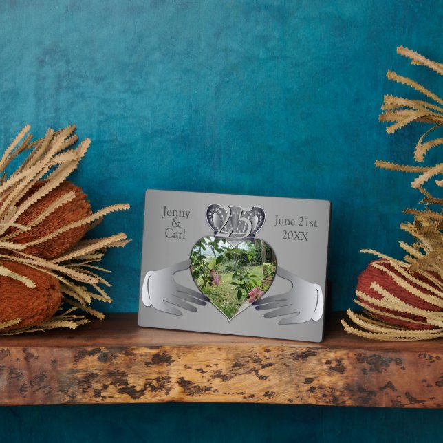 Plaque Photo 10e, 11e, 20e, 25, Anniversaire de photo Claddaugh (Côté)