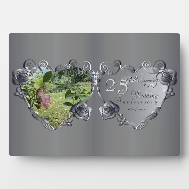 Plaque Photo 10e, 11e, 20e, 25e, 70e anniversaire de Mariage (Devant)
