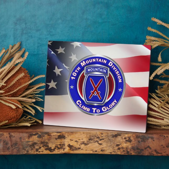 Plaque Photo 10e division de montagne (Côté)