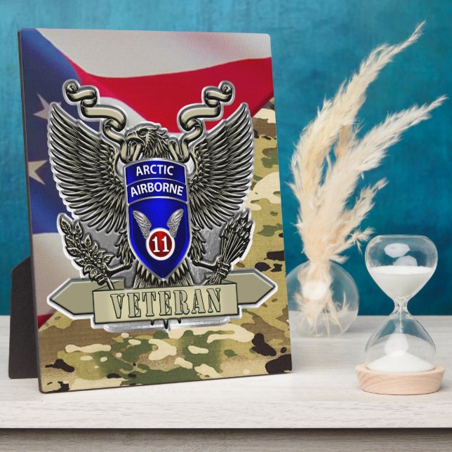 Plaque Photo 11e division aéroportée (Côté)