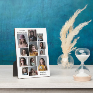 Plaque Photo 12 Collage Photo Ajouter N'Importe Quel Nom Gradua