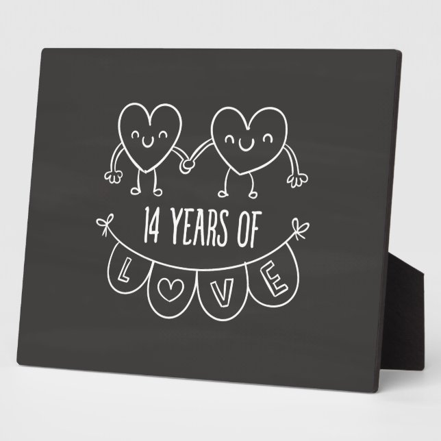 Plaque Photo 14e Anniversary Poison de Chalk Hearts (Côté)
