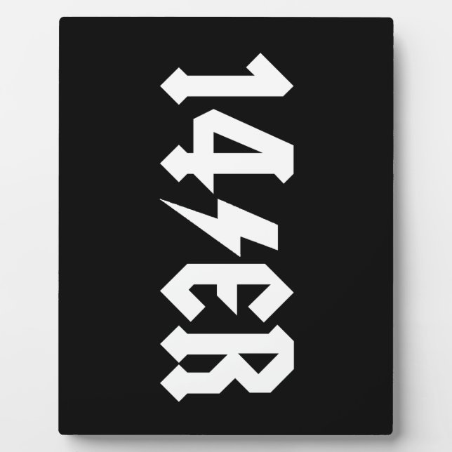 Plaque Photo 14er (Devant)