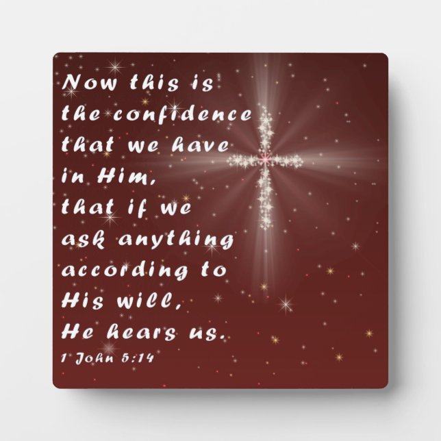 Plaque Photo 1 Jean 5:14 (Devant)