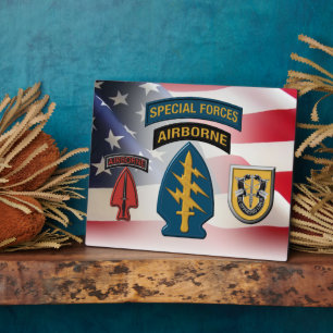 Plaque Photo 1er Groupe des forces spéciales (AIRBORNE)