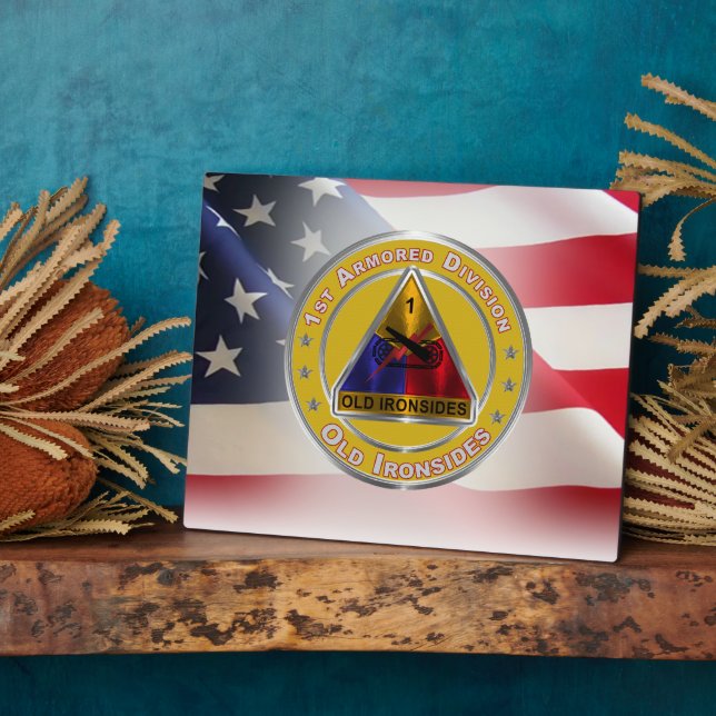 Plaque Photo 1re division blindée (Côté)