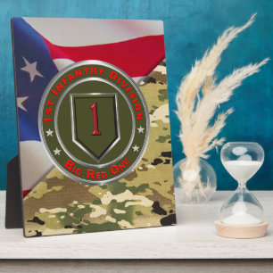 Plaque Photo 1re division d'infanterie