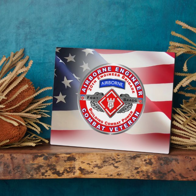 Plaque Photo 20e brigade du génie Vétérinaire de combat (Côté)