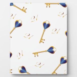 Plaque Photo 21e anniversaire clés