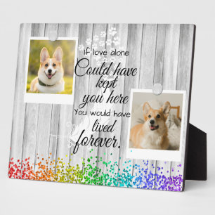 Plaque Photo 2 Photo Collage Pet Souvenir commémoratif