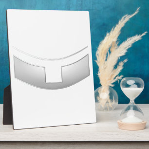 Plaque Photo 3-D Look Silver Priest's ou ministre's Collar