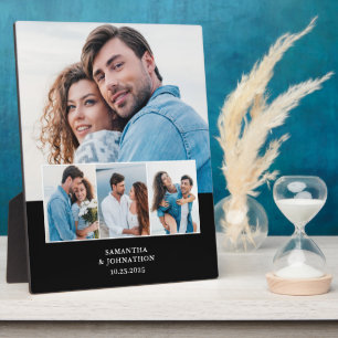 Plaque Photo 4 photos mariage anniversaire de mariage 