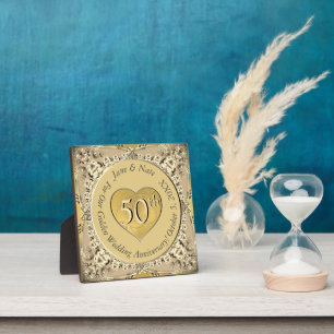 Plaque Photo 50e anniversaire du Mariage