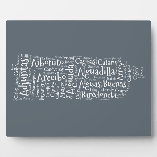 Plaque Photo 78 Pueblos 1 Porto Rico (Devant)