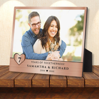 Plaque Photo 7 Ans De Mariage Couple Photo Anniversaire De Mari