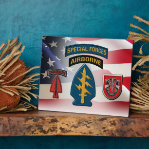 Plaque Photo 7th Special Forces Group (AIRBORNE)