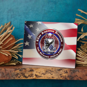 Plaque Photo 82nd Airborne Division 3rd Brigade