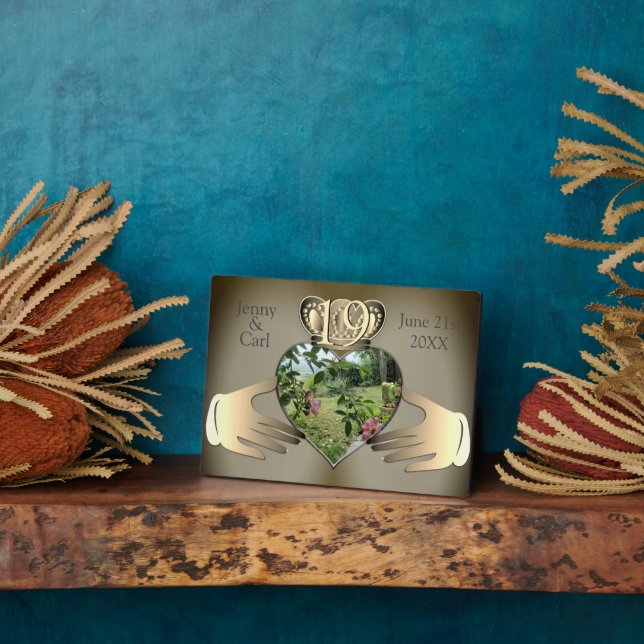 Plaque Photo 8ème, 19ème anniversaire de la photo Claddaugh (Côté)