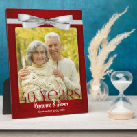 8x10 Ruby 40th Mariage Anniversary Photo
