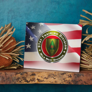 Plaque Photo 91e Division de la formation