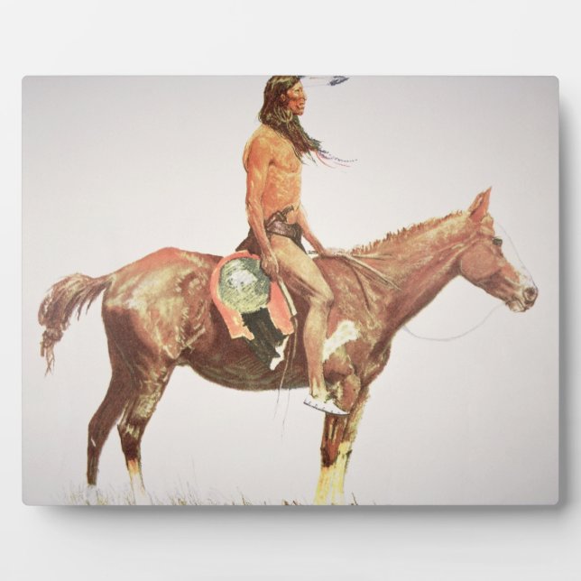 Plaque Photo A Cheyenne Brave, 1901 (Devant)