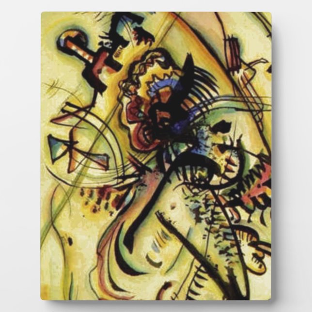 Plaque Photo À la voix inconnue de Kandinsky (Devant)