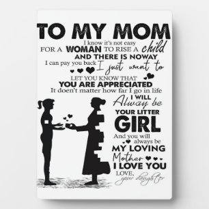 Plaque Photo À ma mère Décor à la maison   Cadeau Pour Vacances