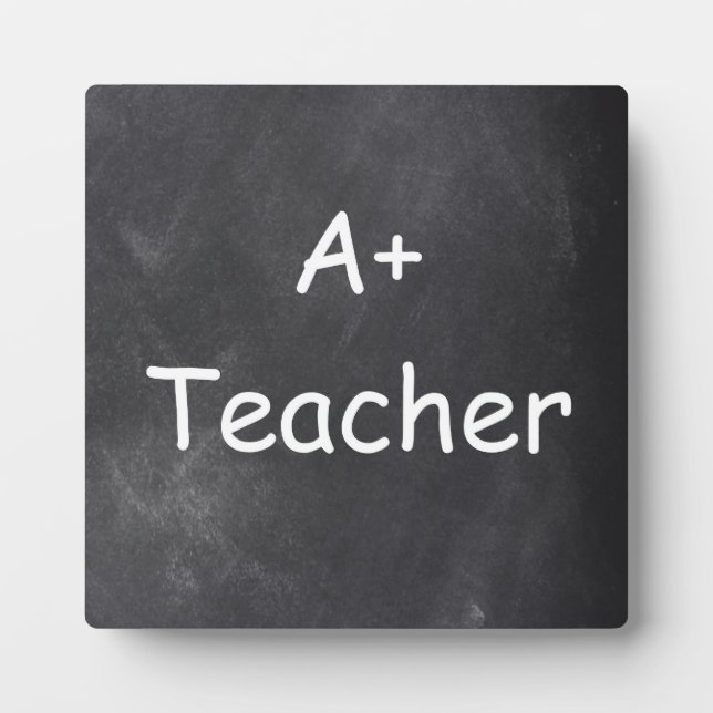Plaque Photo A plus Teacher Chalkboard Design Venin Idea (Devant)