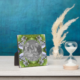 Plaque Photo Abeille Sur Bluebell Flower Ajoutez Votre Propre P