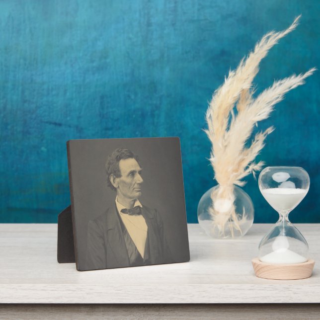 Plaque Photo Abraham Lincoln, Springfield, Illinois  (Insitu)