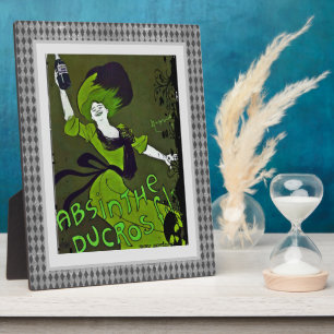 Plaque Photo Absinthe dans Green Vintage Ad Tabletop