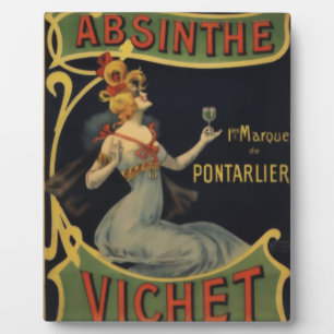 Plaque Photo Absinthe Vichet