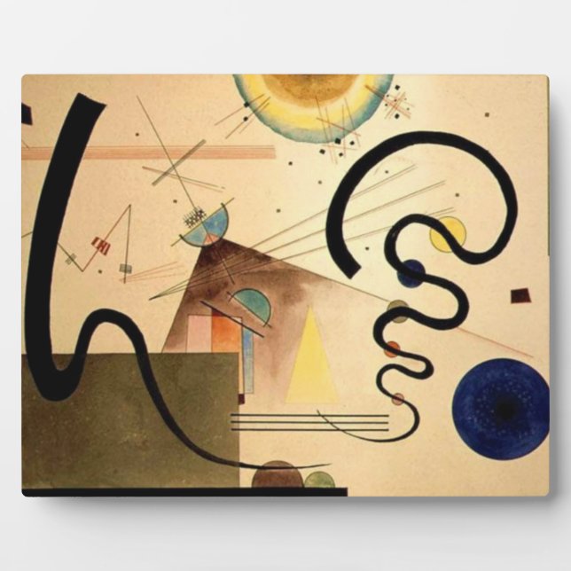 Plaque Photo Abstrait Kandinsky (Devant)