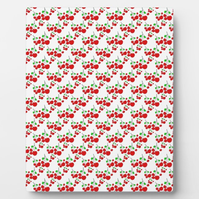 Plaque Photo Accessoires motifs cerise rouge - cerises de LeahG (Devant)