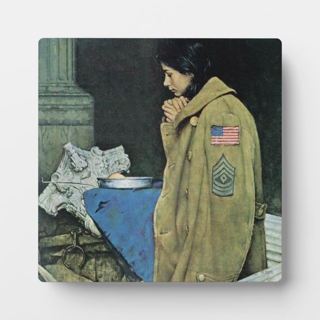 Plaque Photo Action de grâce pour les réfugiés (Devant)