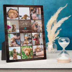 Plaque Photo Adieu dur   Pet Memorial 11 Photo Collage P