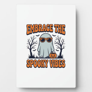 Plaque Photo Adoptez la chemise Halloween fantôme des vibration