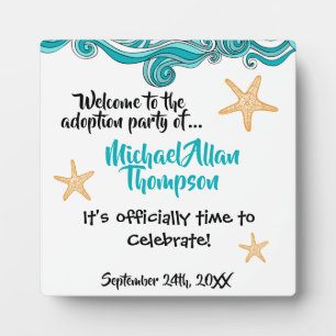 Plaque Photo Affiche de bienvenue d'adoption de l'histoire Star